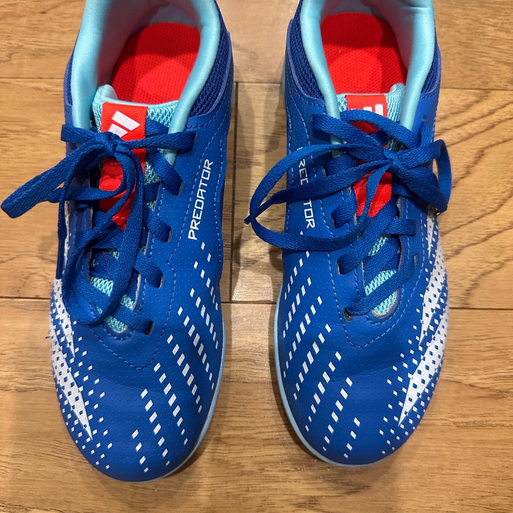 Adidas Kids Blue and White Predator Sneakers